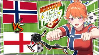 【NORWAY vs ENGLAND】I ROW IRL EVERYTIME THE CROWD ROWS【Kiara's Football Fever Frenzy】