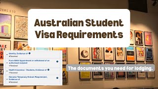 🇦🇺 STUDENT VISA REQUIREMENTS |AUSTRALIA