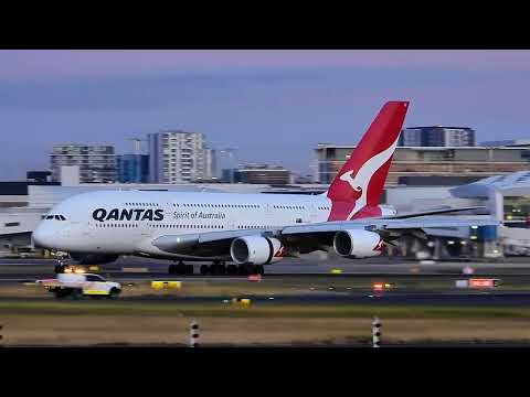 A380 Early Moring arrival at Sydney QF2
