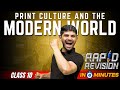 Print Culture and The Modern World |  10 Minutes Rapid Revision | Class 10 History