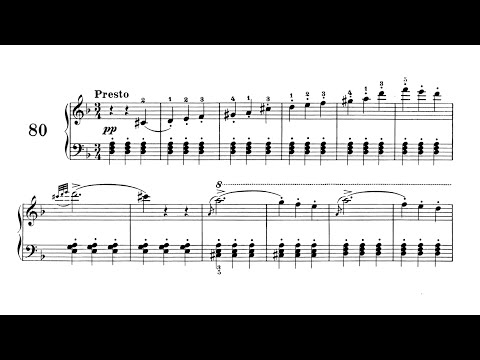 Carl Czerny - etude No. 80 | 100 Progressive Studies, Op.139