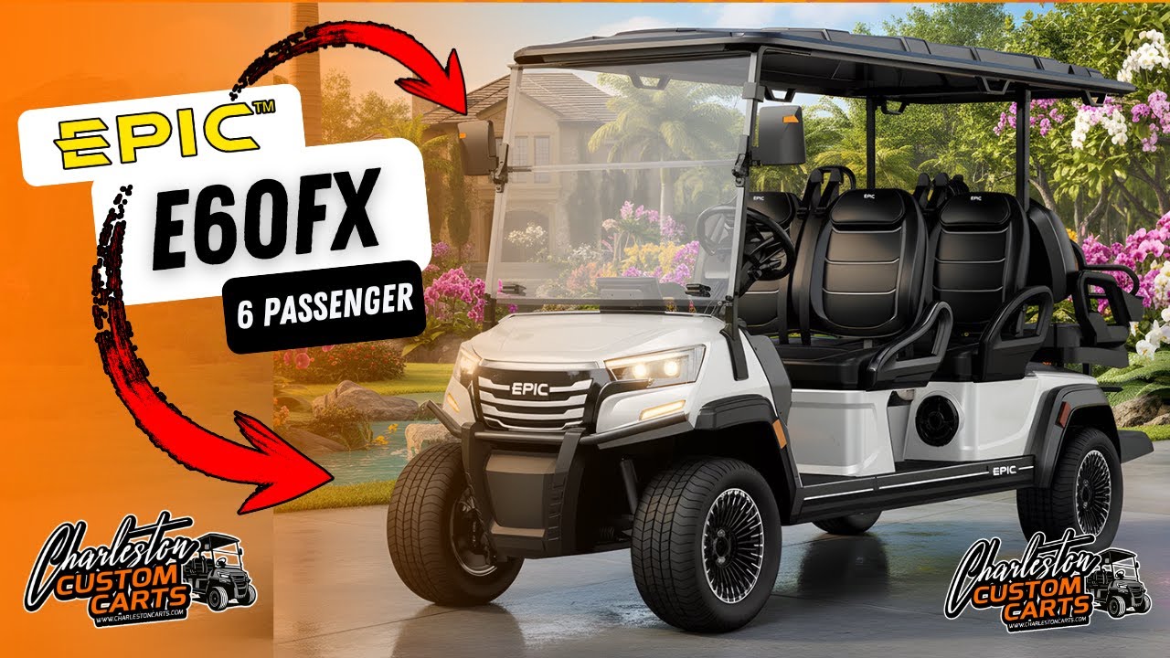 Epic E60FX (6 Passenger) LSV FIRST LOOK! Walkaround & Features Tour MUST See Golf Cart 🚙🔥
