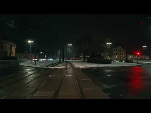 Bydgoszcz linia nr 3 Wilczak - Niepodległości (trasa zmieniona)(I.2026)(jazda nocą)