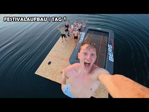 Wir bauen eine 3-stöckige TRAMPOLIN-INSEL | Tag 1