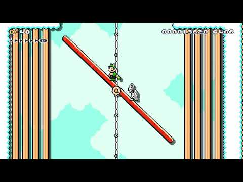 Seesaws in Bowser's Sky Castle by Brundely - Super Mario Maker 2 - No Commentary 1cb 022020