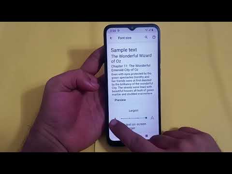 how to change font size in LG w11, LG mobile mein font size change Karen