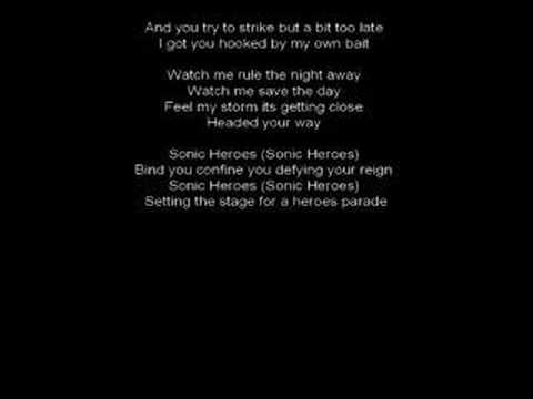 Sonic heroes lyrics