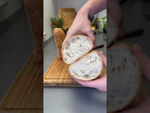 Sauerteig CIABATTA - mein dritter Versuch - Rezept am Video Ende