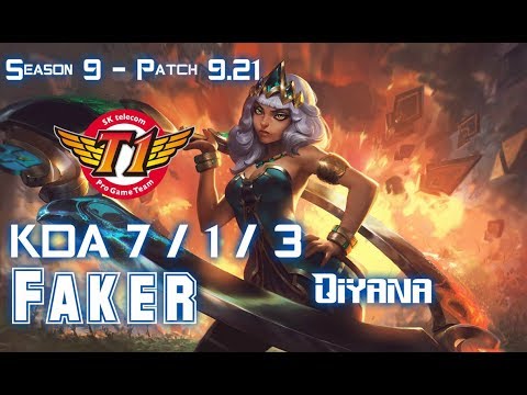 SKT T1 Faker QIYANA vs EKKO Jungle - Patch 9.21 EUW Ranked