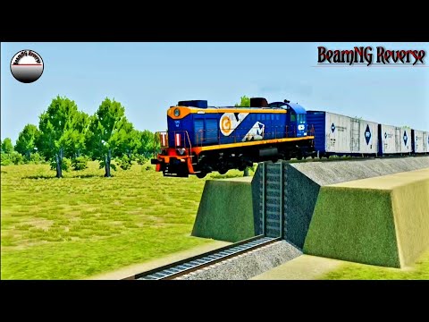 Trains vs Unfinished Railway Crashes Reverse #2 -BeamNG Drive