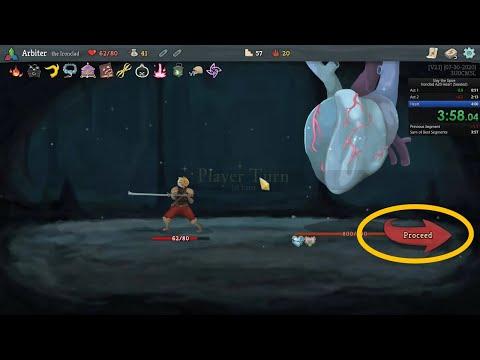 Slay the Spire: Seeded Ironclad Ascension 20 Heart in 3:58