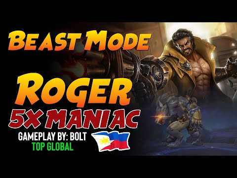 ROGER MOBILE LEGENDS BUILD 2020 | 🐺ROGER BEAST MODE 🐺