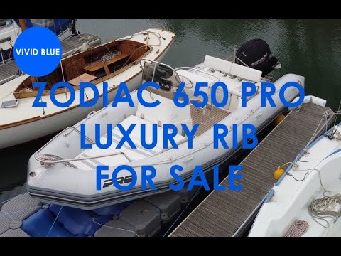 VIVID BLUE MARINE - ZODIAC 650 PRO LUXURY RIB FOR SALE