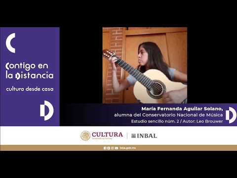María Fernanda Aguilar Solano, alumna del Conservatorio Nacional de Música
