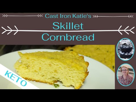Skillet Cornbread: Sugar Free & Keto