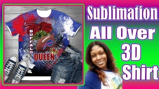 SUBLIMATION: HOW TO MAKE AN ALL OVER 3D SHIRT WITH A SMALL HEAT PRESS | THAT 2 THIS CREATIONS