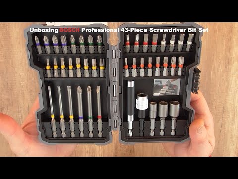 Unboxing BOSCH Professional 43 Piece Screwdriver Bit Set - Bob The Tool Man