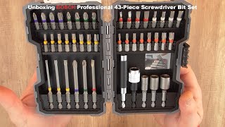 Unboxing BOSCH Professional 43 Piece Screwdriver Bit Set - Bob The Tool Man