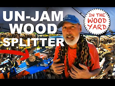 How to UNJAM a wood-splitter fast and easy! - #363