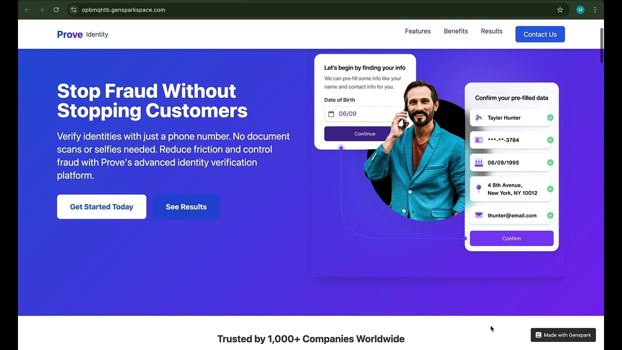 YouTube video: Build Me a High-Converting Landing Page - Genspark AI Developer tutorial