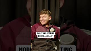 Modeen almost crashes out when asked about @Chelsea Lee Art #uk #fyp #modeen