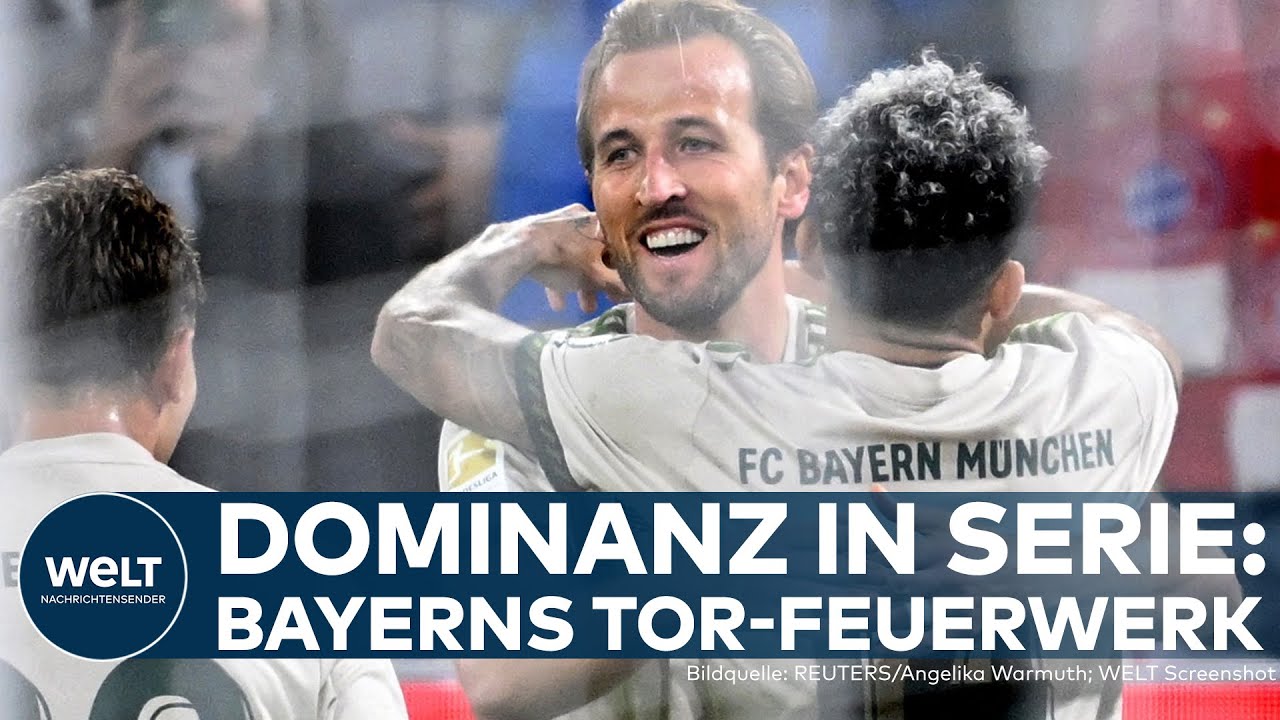 FUSSBALL-BUNDESLIGA: Harry Kane ist einfach nicht zu stoppen! Bayern München überrollt Werder Bremen