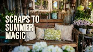 From Scraps to Summer Garden Magic: Upcycled Rustic Decor with Vintage Charm