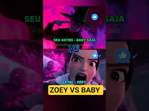 ZOEY VS BABY - LETAL VS SEU ASTRO #guerreirasdokpop #jinu #rumi #babysaja #shorts