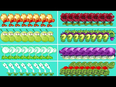 Tournament 08 Team Plant VS Team NOOB x PRO x HACKER x GOLD Zombie - PvZ 2 Team 08 Plant