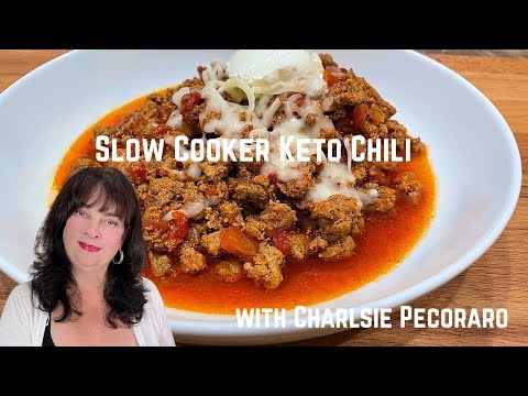 Slow Cooker Keto friendly Chili without beans!