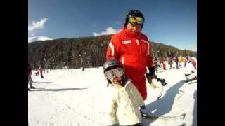 preview picture of video 'Kids on ski school  with their ski instructors. www.intersport-bansko.eu'