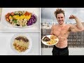 VEGAN FULL DAY OF EATING (HIGH PROTEIN) | ft. SimnettNutrition & Jon Venus