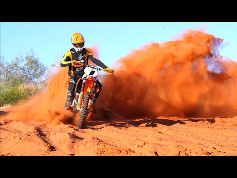 DAVID WALSH & CALLUM NORTON HELICOPTER CHASE FINKE DESERT RACE 2023