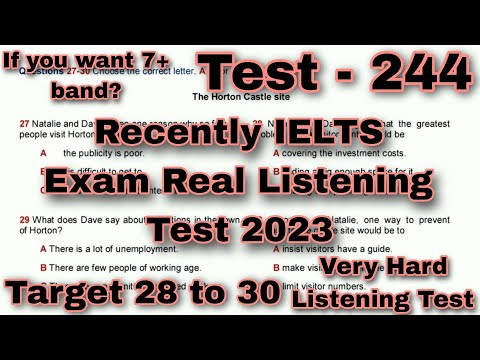 31 JANUARY HARD LISTENING TEST 2023 | IDP ACADEMIC LISTENING TEST 2023 | REAL LISTENING TEST 2023