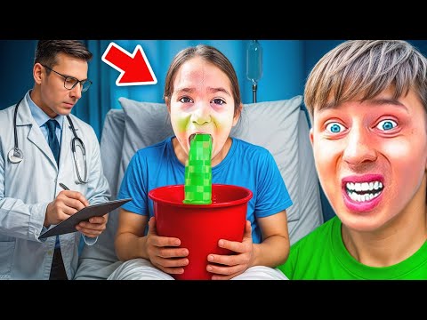 LITTLE BOY can't stop VOMITING!🤮he's sick