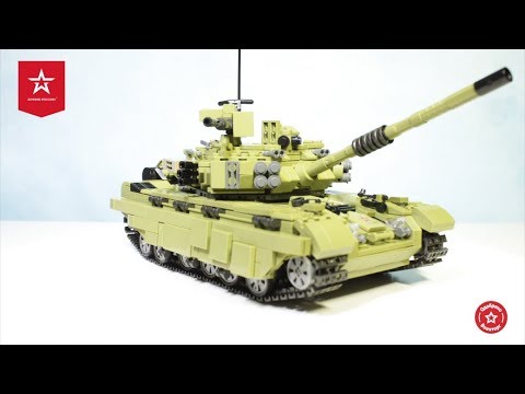 БОЕВОЙ ТАНК АРМИИ РОССИИ - конструктор, анимированная сборка и обзор набора