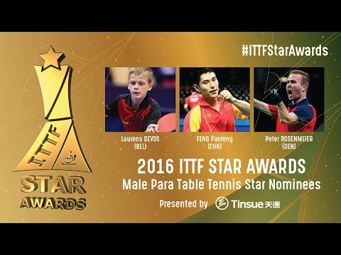 Who will be the 2016 Male Para Table Tennis Star?