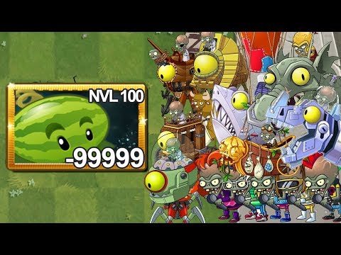 Plants Vs Zombies 2 Melonpulta Nivel 100 Vs Todos Los Zombots