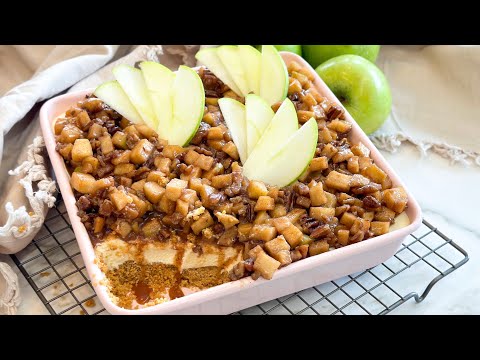 CHEESE CAKE APPLE PIE SIN HORNO