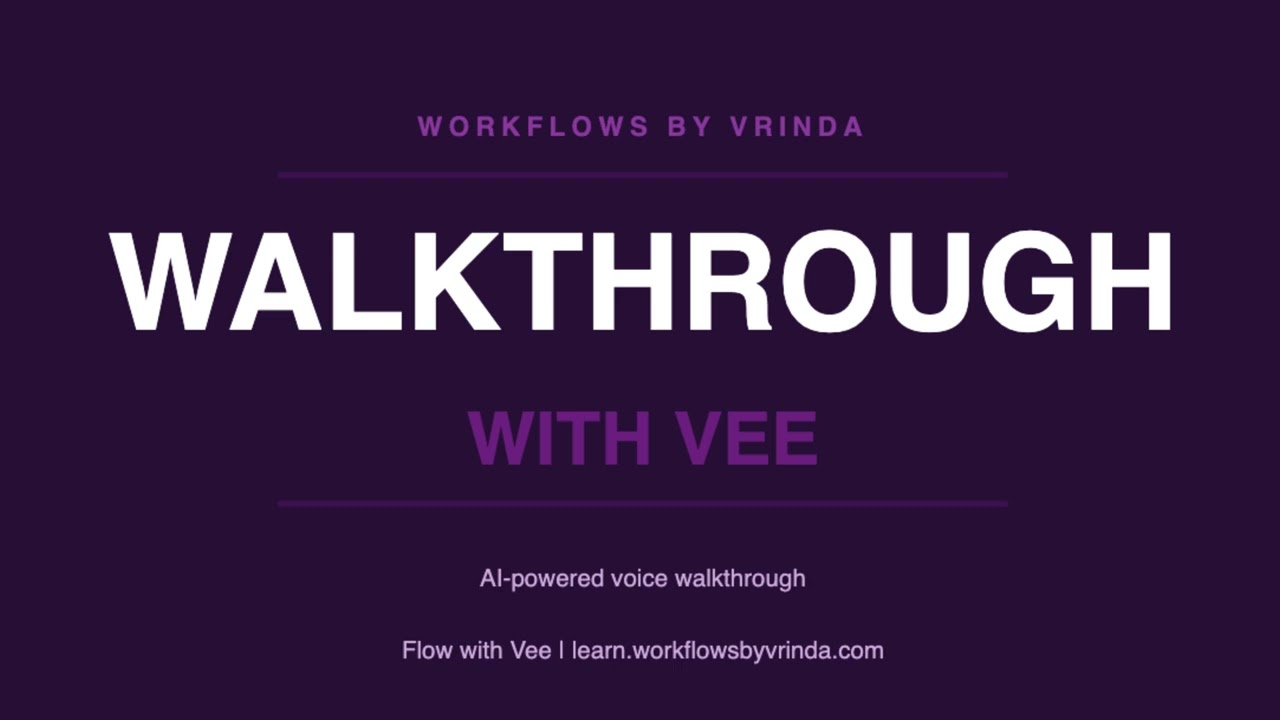 Vee tutorial