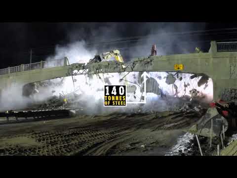 Priestly Demolition - Highway 400 & 5th Line Bridge Demolition, Bradford