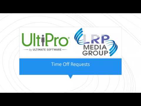 Ultipro Tutorial Time Off