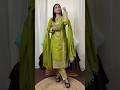 Unboxing Green Pakistani Kurta Set Meeshopartywearkurtaset Poojakaushik Suitdesign Suitlover