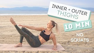 10 min INNER AND OUTER THIGH WORKOUT | Toned Legs | No Equipment