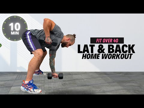 10 Min No Repeat Lat and Back Workout at Home (awesome with any weights)