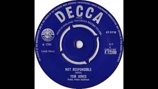 UK New Entry 1966 (155b) Tom Jones - Not Responsible