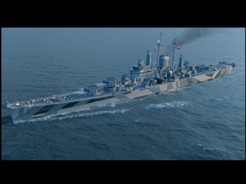 World of Warships - Des Moines Tier X American Cruiser Overview