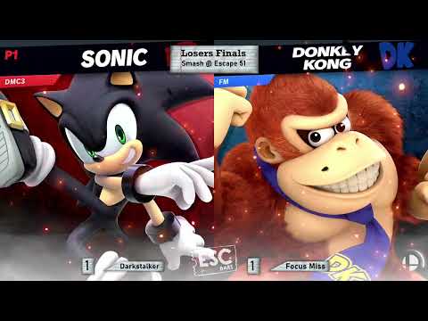 Smash Ultimate @ Escape Bar Stratford #51 - Darkstalker (Sonic) v Focus Miss (Donkey Kong): Losers F