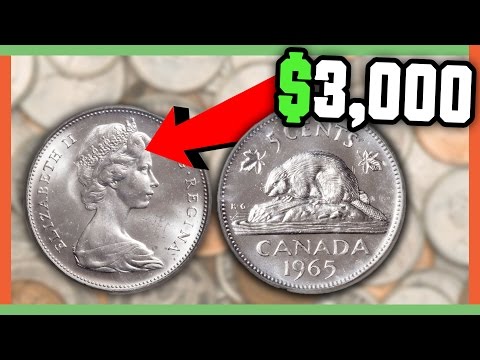 RARE CANADIAN NICKELS WORTH MONEY - VALUABLE NICKEL VARIETIES IN POCKET CHANGE!!