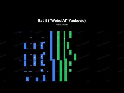 Easy Piano Tutorial (Synthesia) (Eat It ())